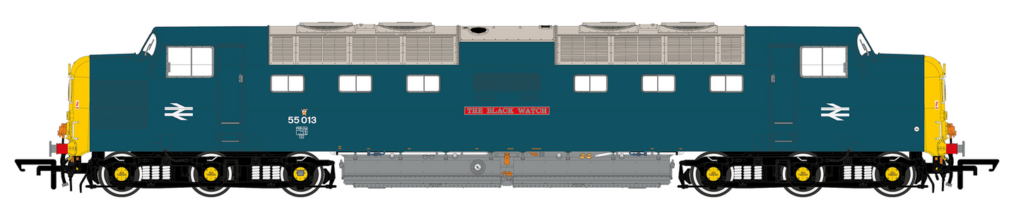 Class 55 Deltic 55013 'The Black Watch' BR Blue Diesel Locomotive