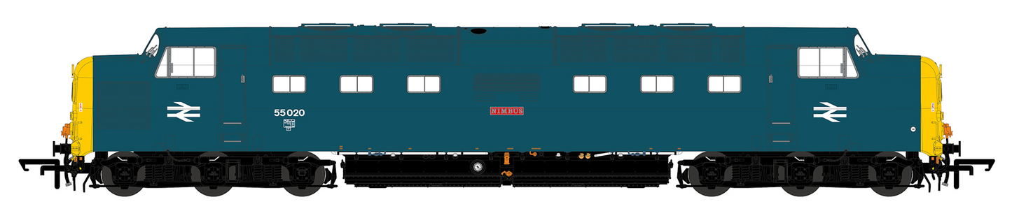 Class 55 Deltic 55020 'Nimbus' BR Blue Diesel Locomotive (DCC Sound)