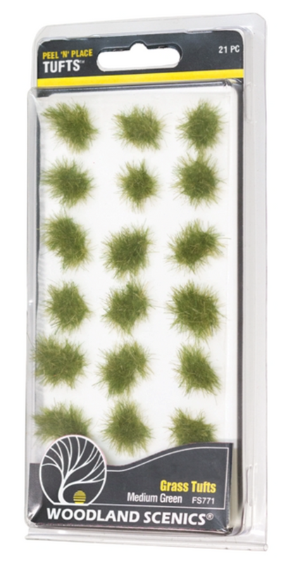 Peel ‘n’ Place Medium Green Grass Tufts