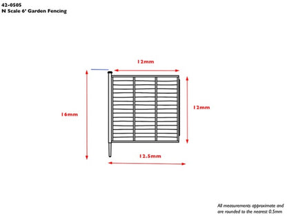 6' Garden Fencing (x10)