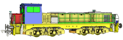 Clayton Class 18 / CBD80 Sellafield Ltd Hybrid Battery Diesel Locomotive No.1 (Version A)