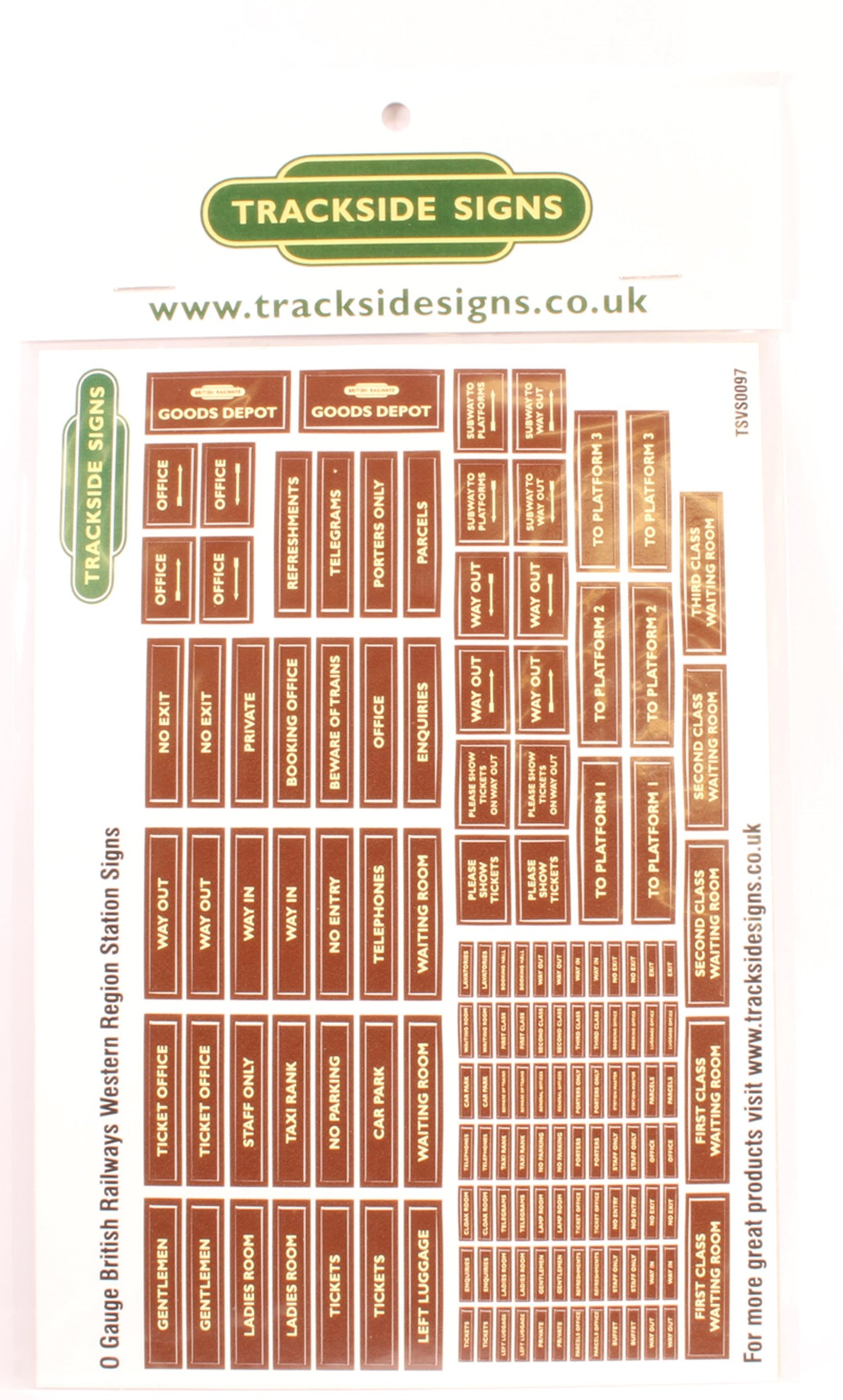 Die Cut Scottish Region Station Signs