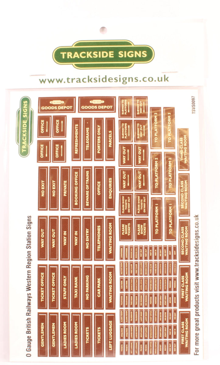 Trackside Signs TSVS0079 Die Cut Scottish Region Station Signs – Rails ...