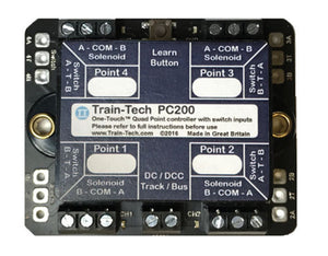 DCC Point Controller Quad With Route Store/Switching