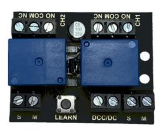 Twin Channel Relay Controller For DC/DCC