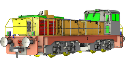 Clayton Class 18 / CBD90 Tata Steel Hybrid Battery Diesel Locomotive No.931 (Version A)