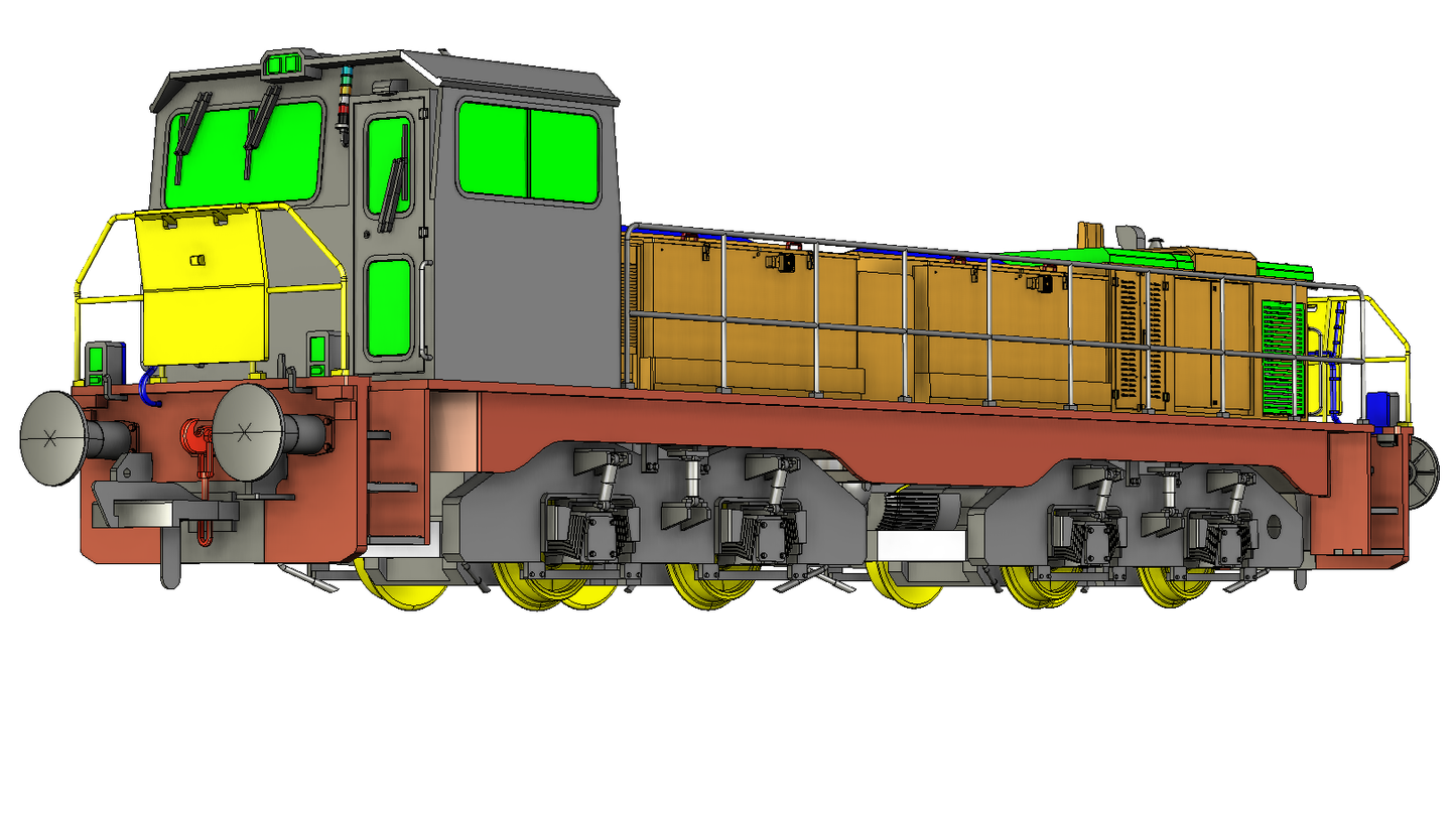 Clayton Class 18 / CBD90 Tata Steel Hybrid Battery Diesel Locomotive No.931 (Version A)