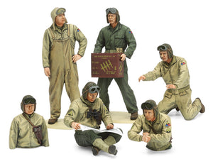 1/35 Military Miniature Series No.347 U.S. Tank Crew Set (European Theater)