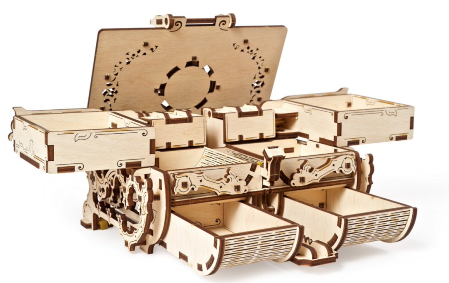 UGEARS UG70089 Antique Box Mechanical Model Kit – Rails
