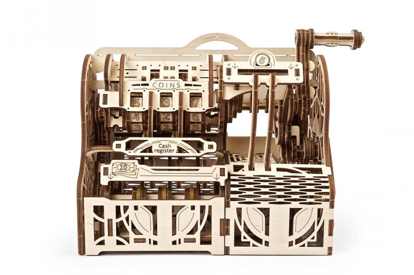 Wooden Model Cash Register Mechanical Model Kit