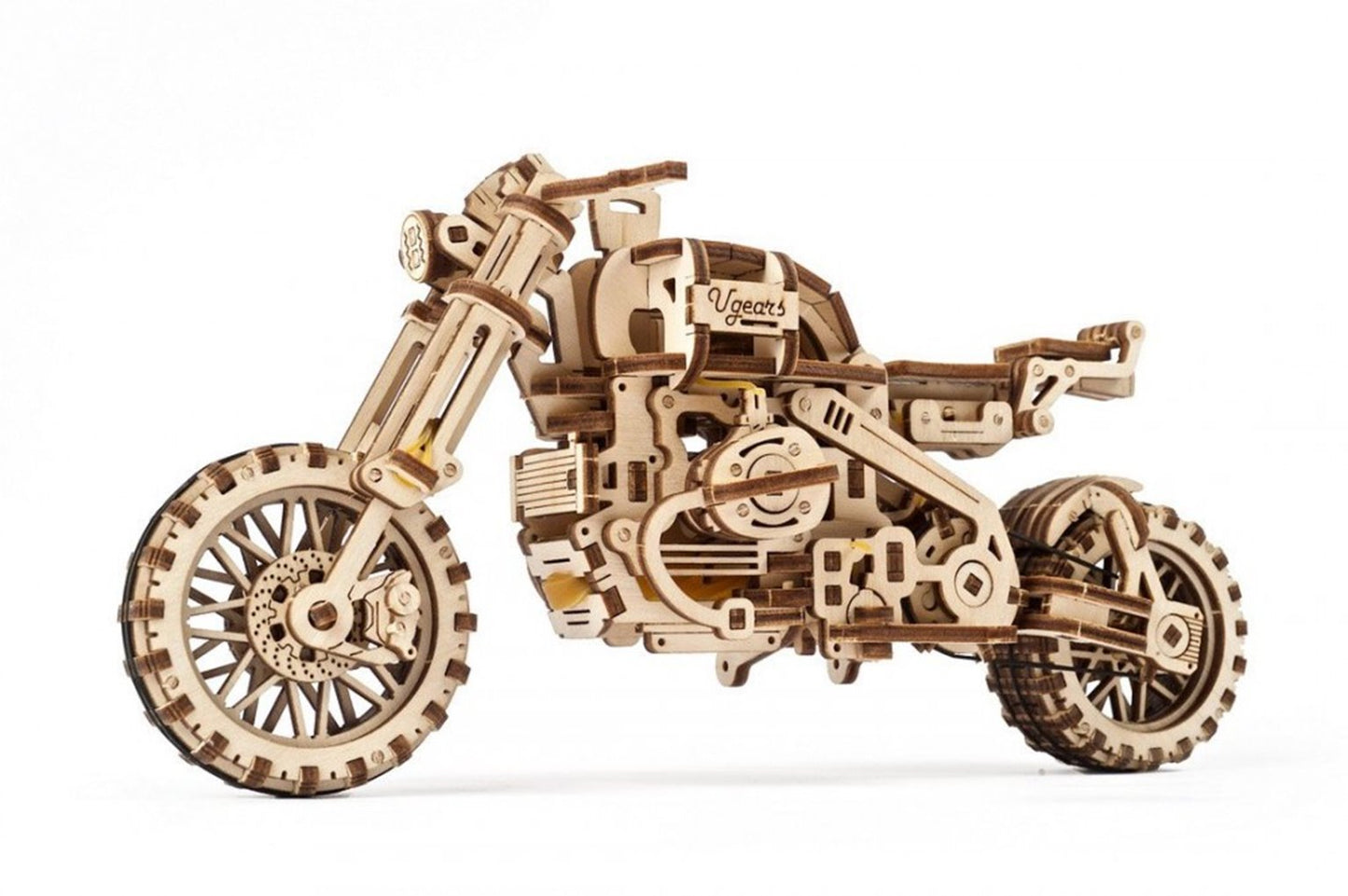 Scrambler UGR-10 Motor Bike with sidecar Mechanical Model Kit