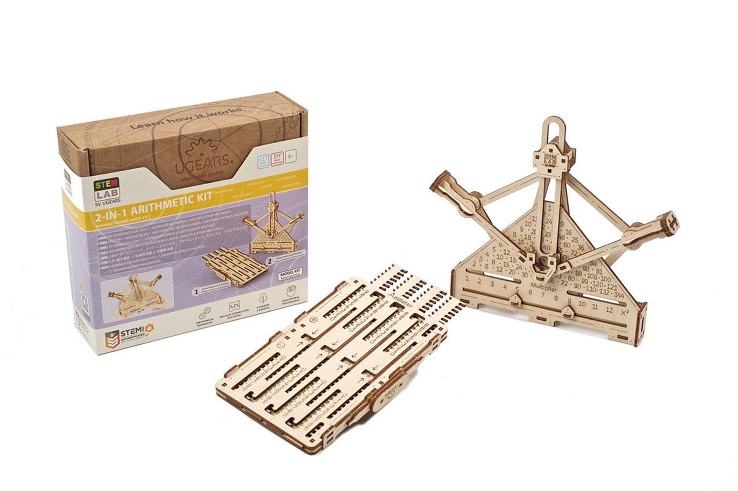 Arithmetic kit 2-in-1 educational mechanical model kit