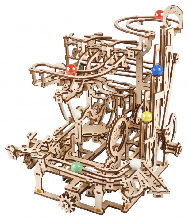 Marble Run Tiered Hoist Mechanical Model Kit