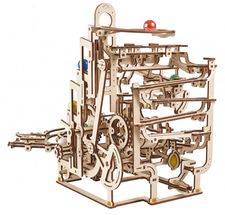 Marble Run Tiered Hoist Mechanical Model Kit