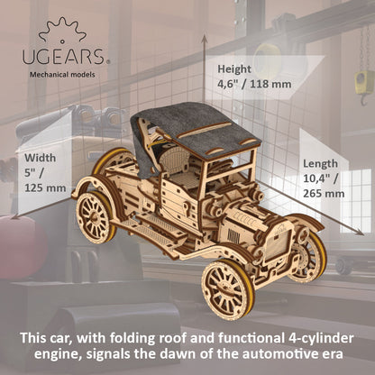 Retro Car UGR-T Mechanical Model Kit