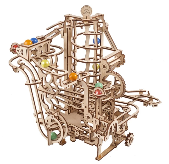 MARBLE RUN SPIRAL HOIST Mechanical Model Kit