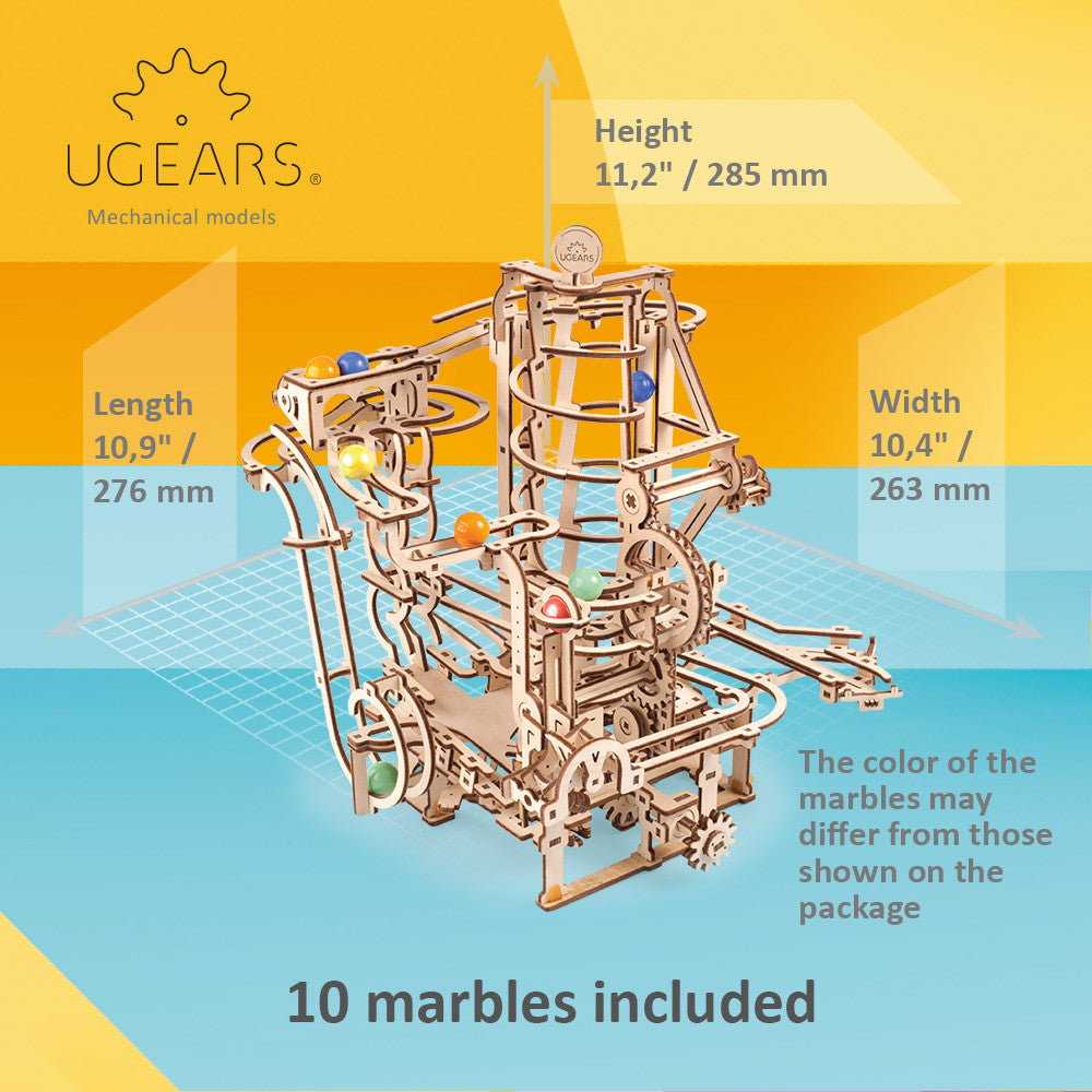 MARBLE RUN SPIRAL HOIST Mechanical Model Kit