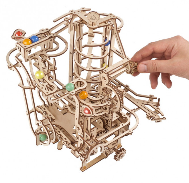 MARBLE RUN SPIRAL HOIST Mechanical Model Kit