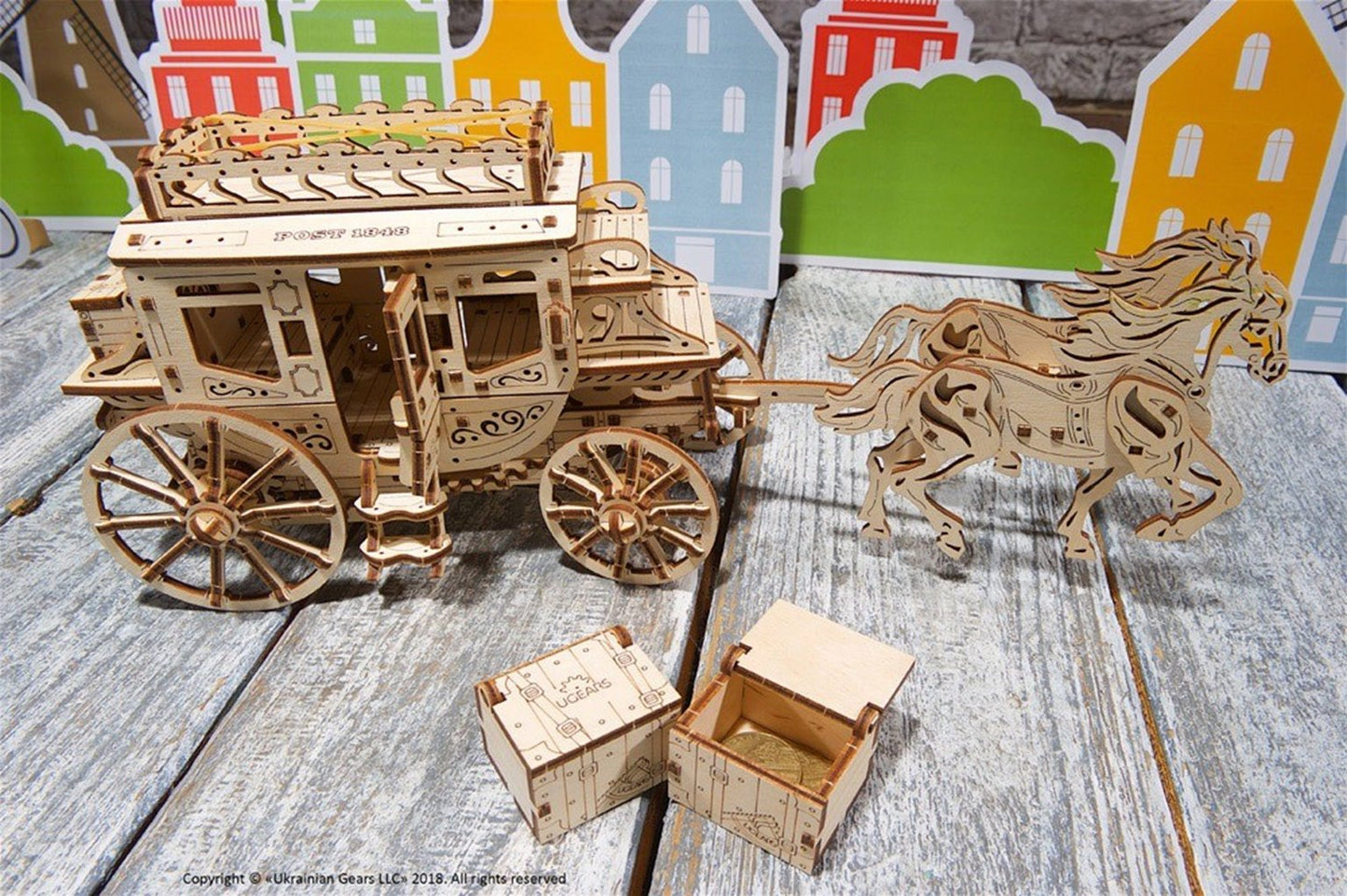 Stagecoach Mechanical Model Kit