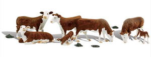 Scenic Accents - Hereford Cows - HO Scale
