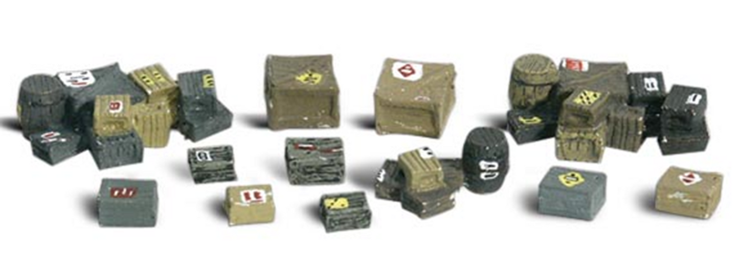 Scenic Accents - Assorted Crates - HO Scale