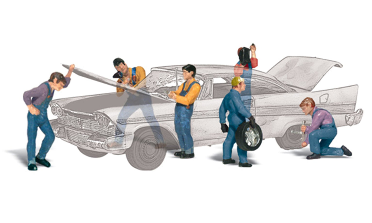 Scenic Accents - Auto Mechanics - HO Scale