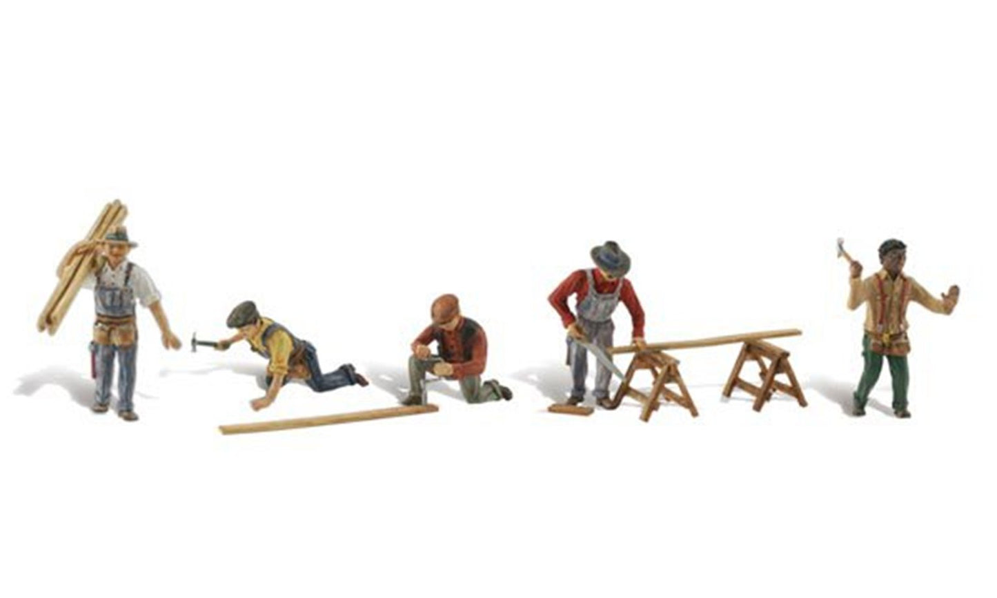 Scenic Accents - Carpenter Crew - HO Scale