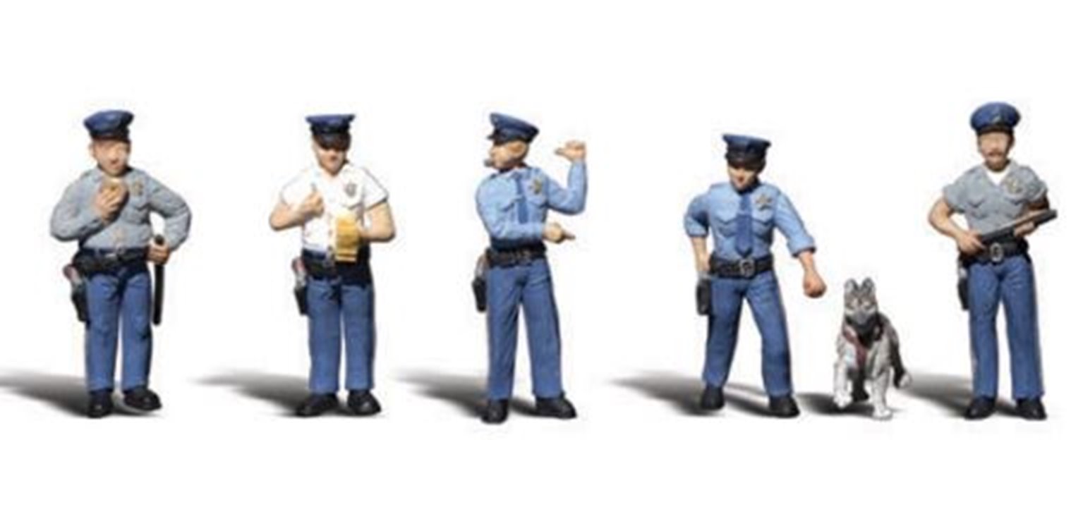 Woodland Scenics WA2122 N Gauge Figures - Policemen