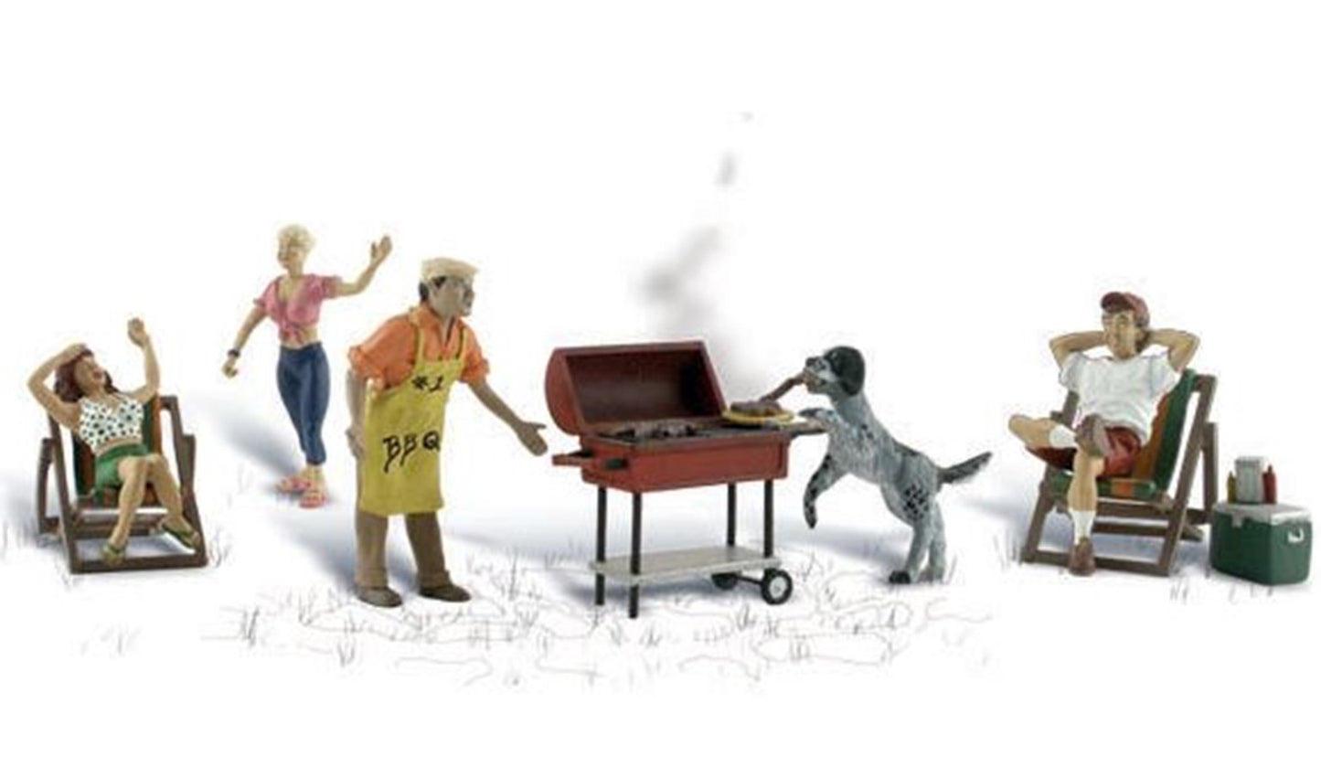 Woodland Scenics WA2209 n Gauge Figures - Backyard Barbeque