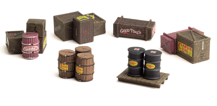 A2739 Scenic Accents - Assorted Crates - O Scale