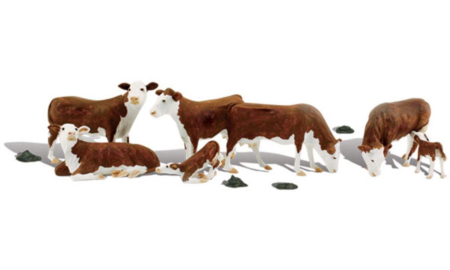 Woodland Scenics - O Gauge Hereford Cows