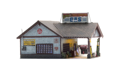 BR4935 Woodland Scenics - N Gauge Buildings - Ethyl's Gas & Service