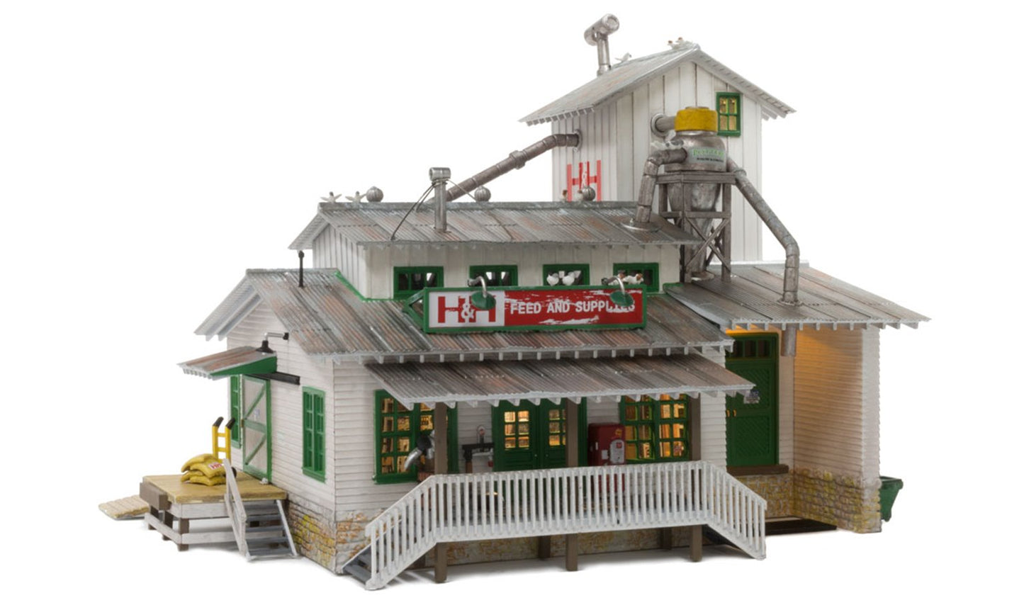 Woodland Scenics - N Gauge Buildings - H & H Feed Mill 