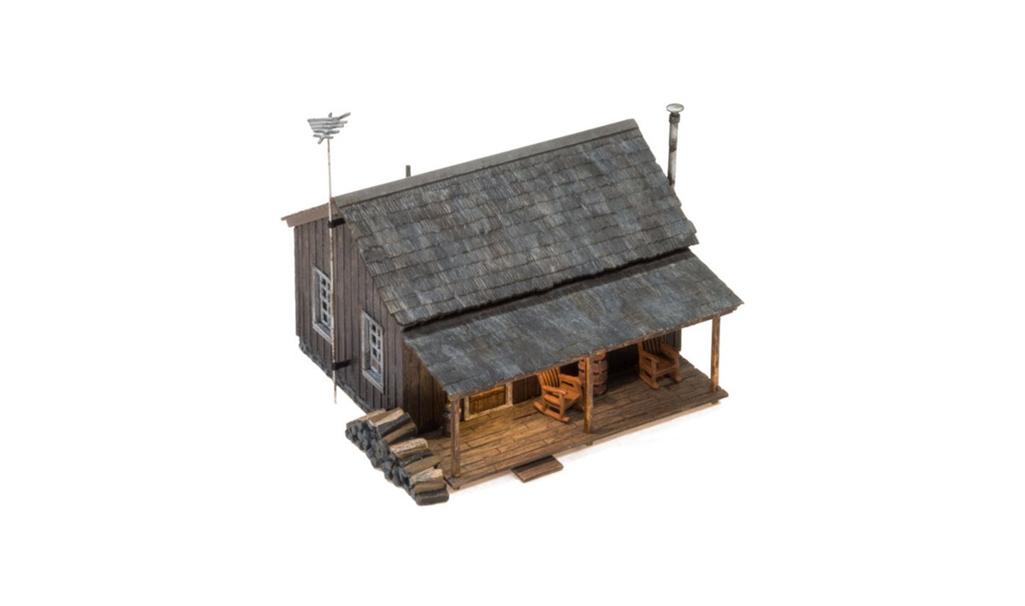 BR4955 Woodland Scenics - N Gauge Buildings - Rustic Cabin