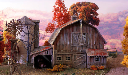 BR5038 Woodland Scenics - HO Scale Buildings -  Old Weathered Barn