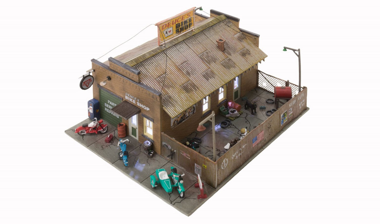 BR5045 Woodland Scenics - HO Scale Buildings - Deuce's Bike Shop