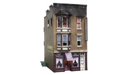 BR5051 Woodland Scenics - HO Scale Buildings - Betty's Burning Building