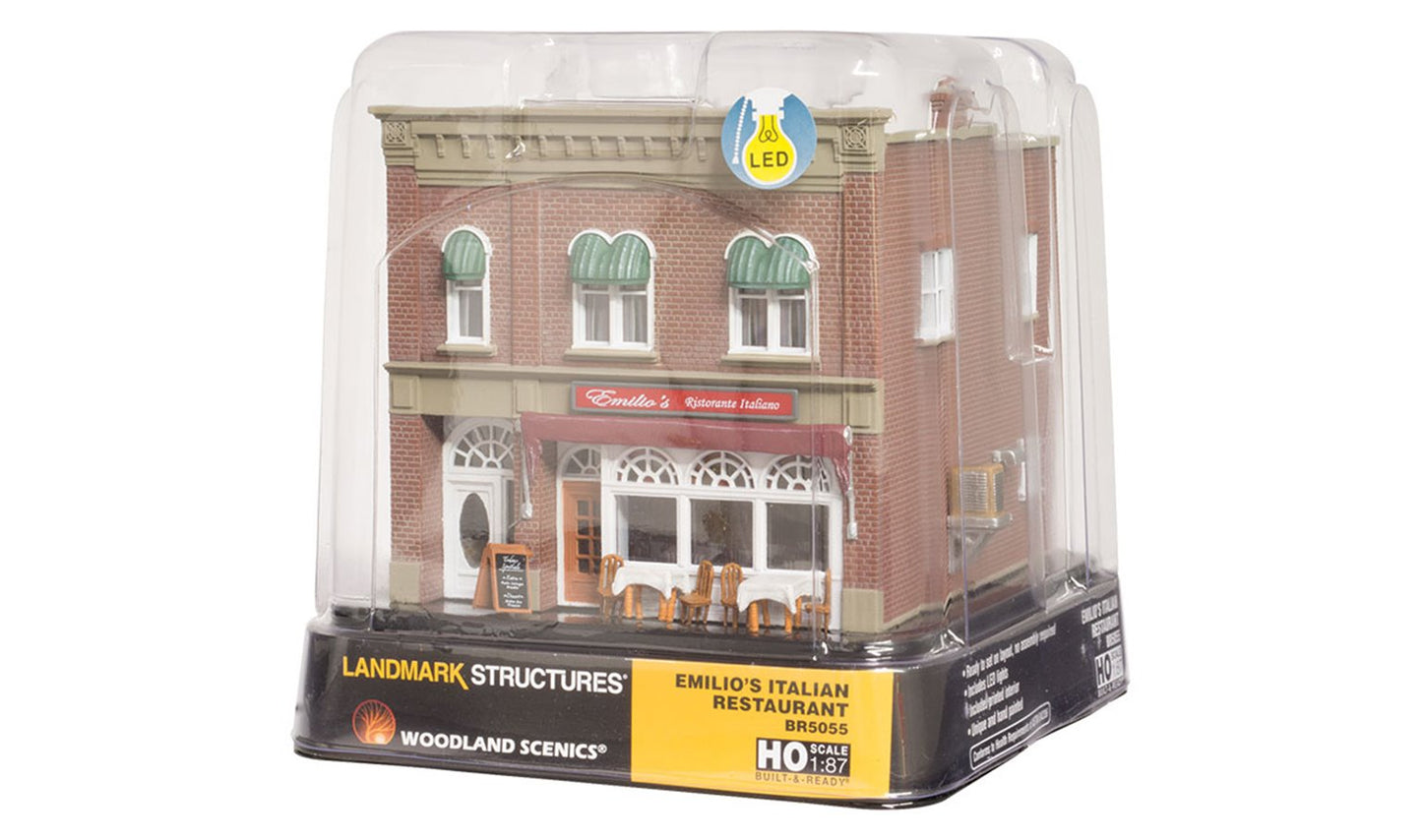 BR5055 Woodland Scenics - HO Scale Buildings - Emilio's Italian Restaurant