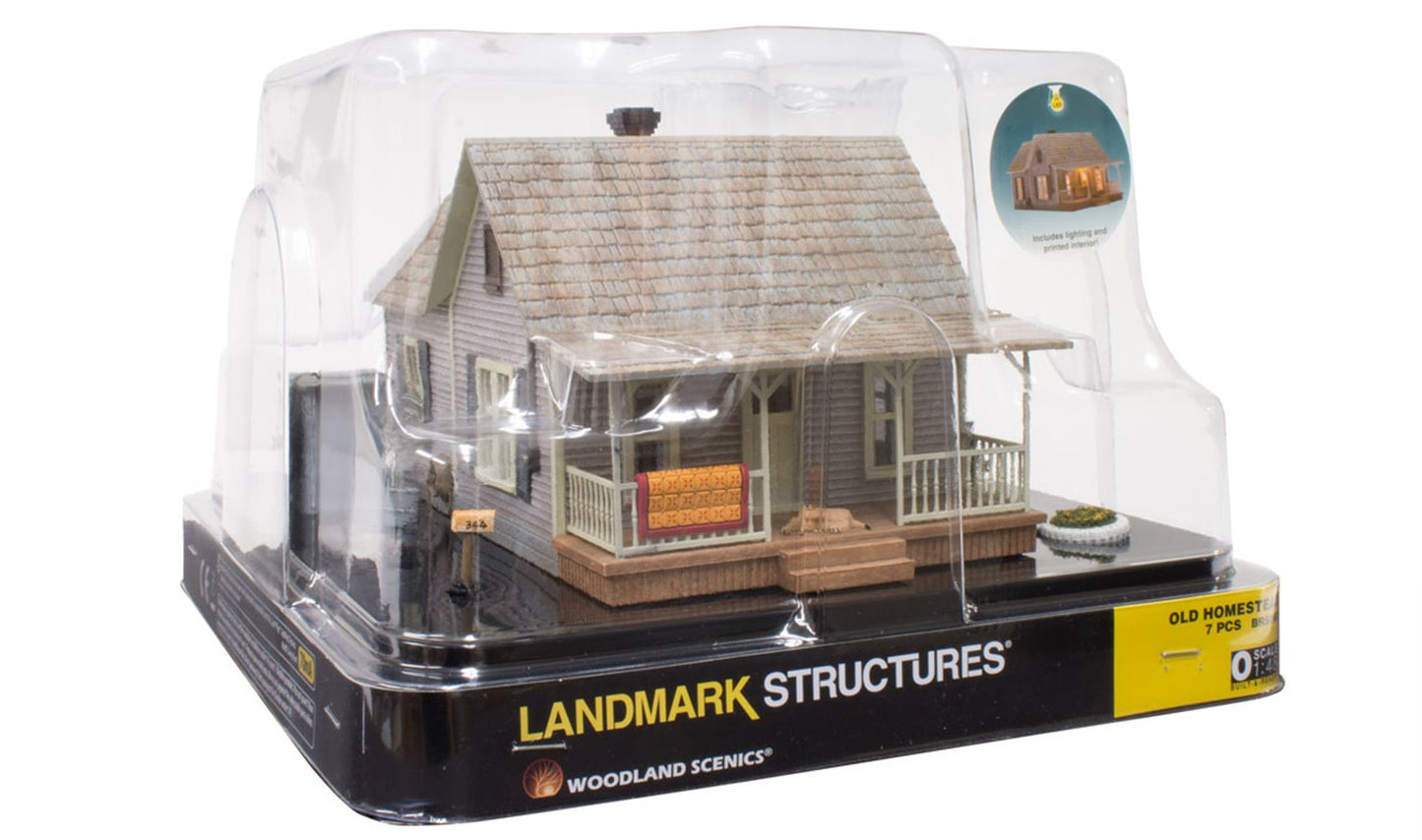 BR5860 WOODLAND SCENICS - O GAUGE BUILDINGS -  Old Homestead