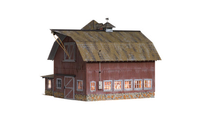 BR5865 WOODLAND SCENICS - O GAUGE BUILDINGS - Old Weathered Barn