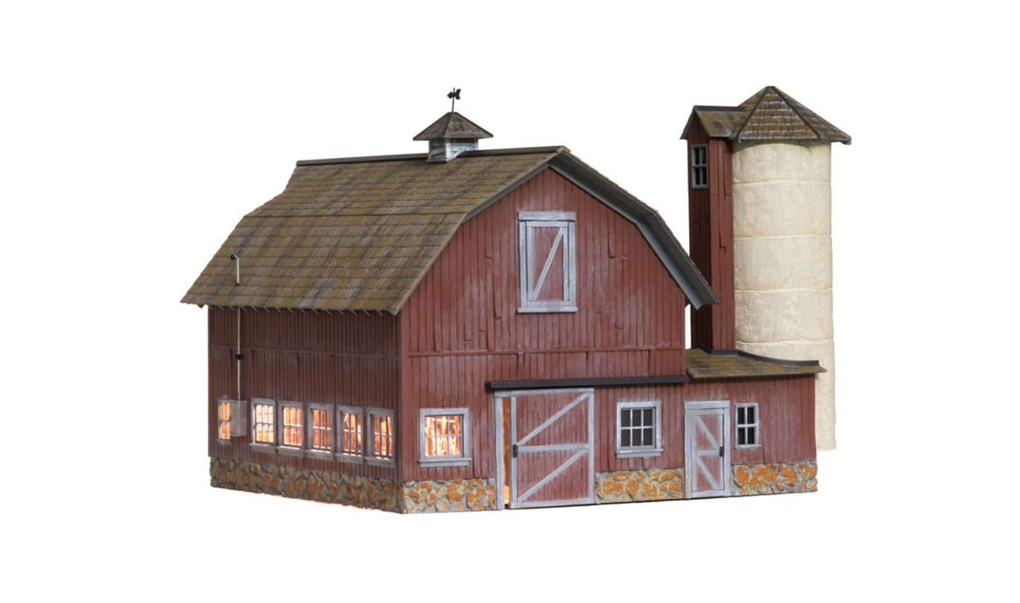 BR5865 WOODLAND SCENICS - O GAUGE BUILDINGS - Old Weathered Barn