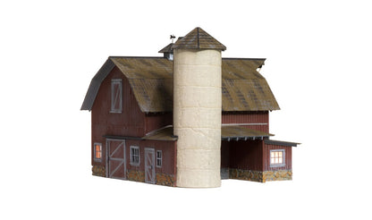 BR5865 WOODLAND SCENICS - O GAUGE BUILDINGS - Old Weathered Barn