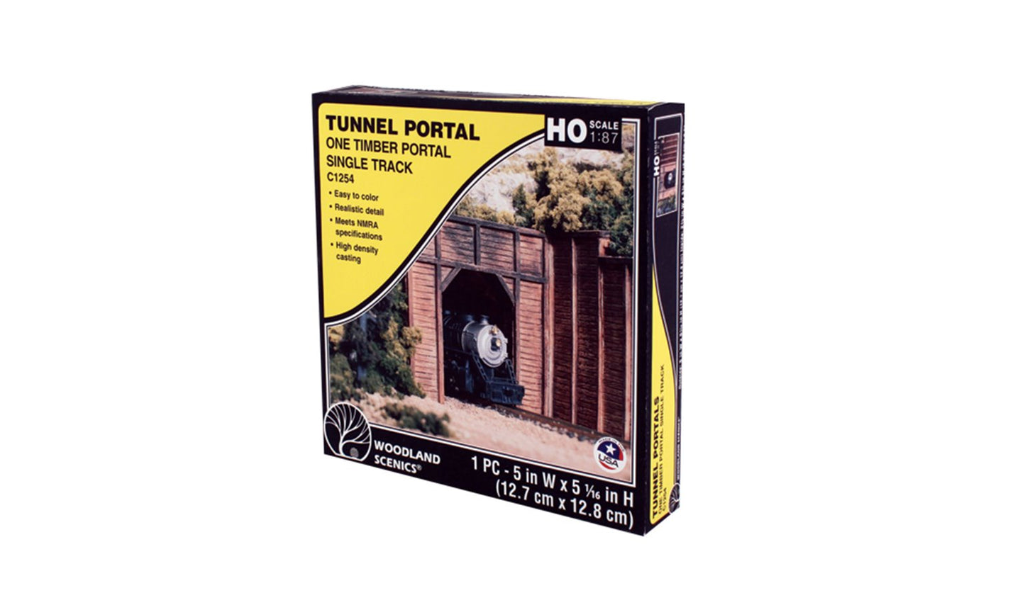 C1254 1 x Single Track Timber Tunnel Portal