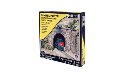 C1255 1 x Single Track Random Stone Tunnel Portal