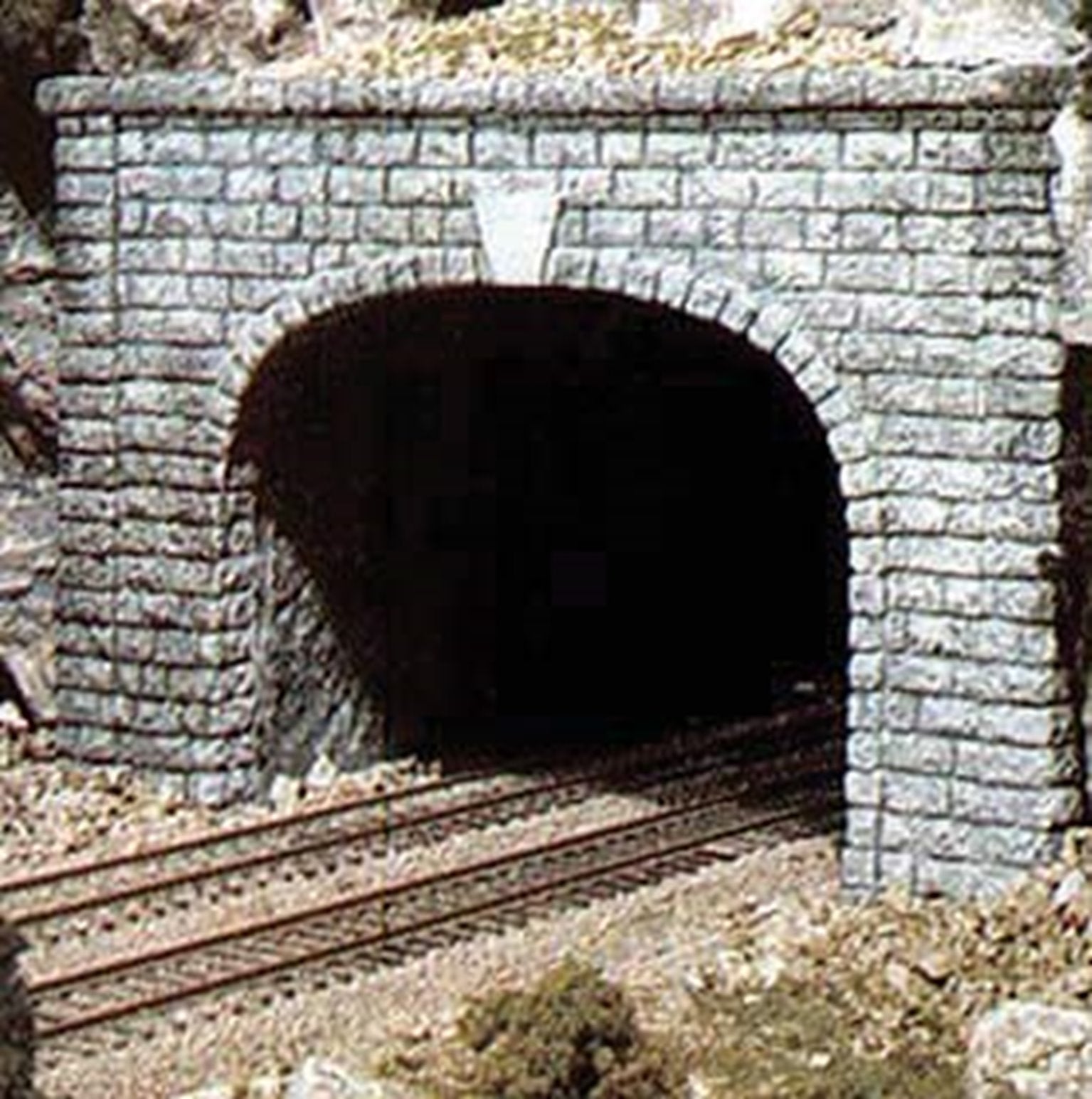 1 x Double Track Cut Stone Tunnel Portal