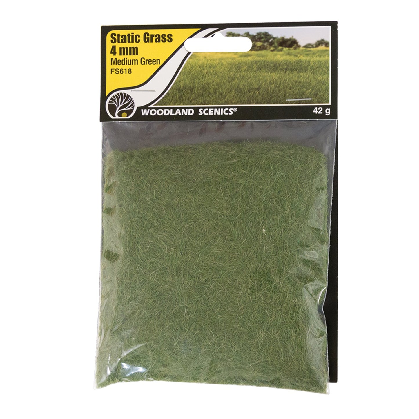 4mm Static Grass Medium Green