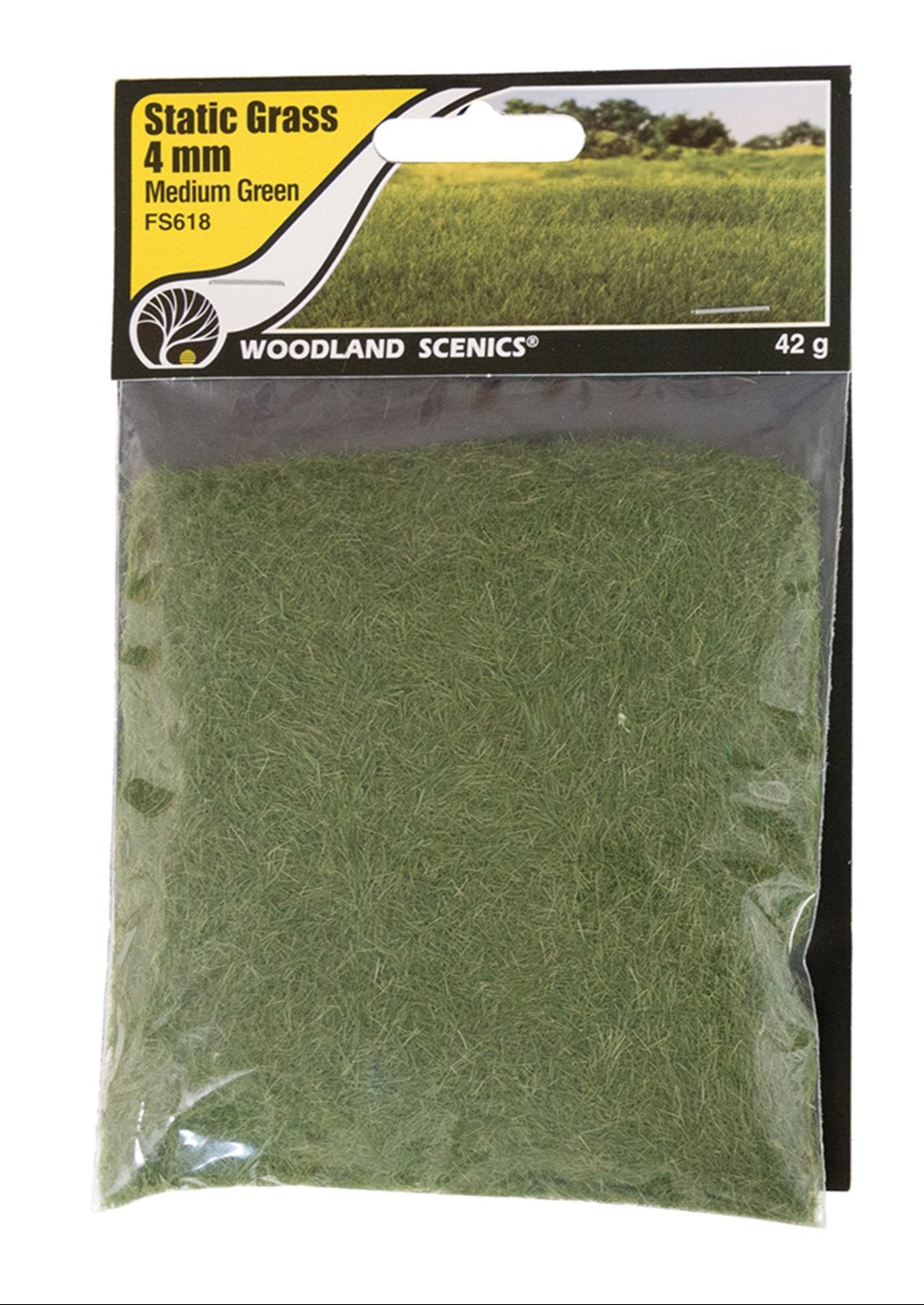 4mm Static Grass Medium Green