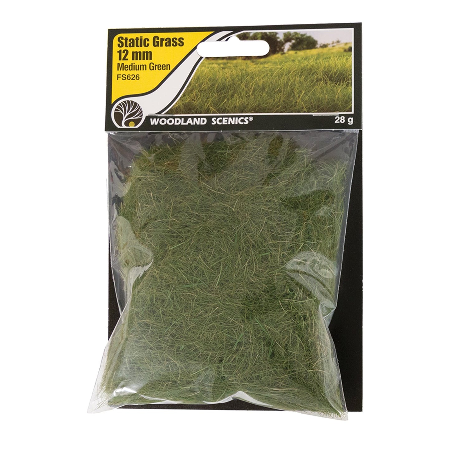 12mm Static Grass Medium Green