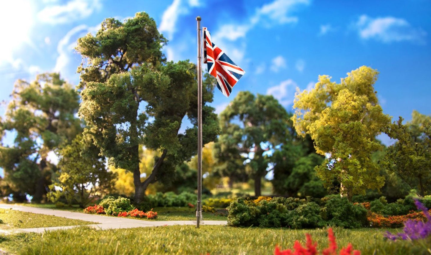 JP5959 Woodland Scenics - Medium Union Jack Flag Pole