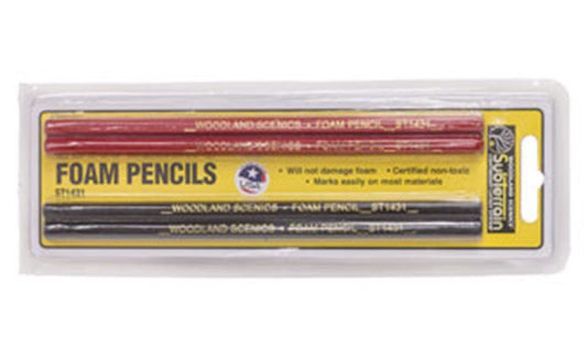 Foam Pencils (2 Red & 2 Black)